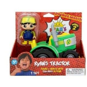 Ryan's World Ryan's Tractor Series 2 Figure & Vehicle with Pull Back Action